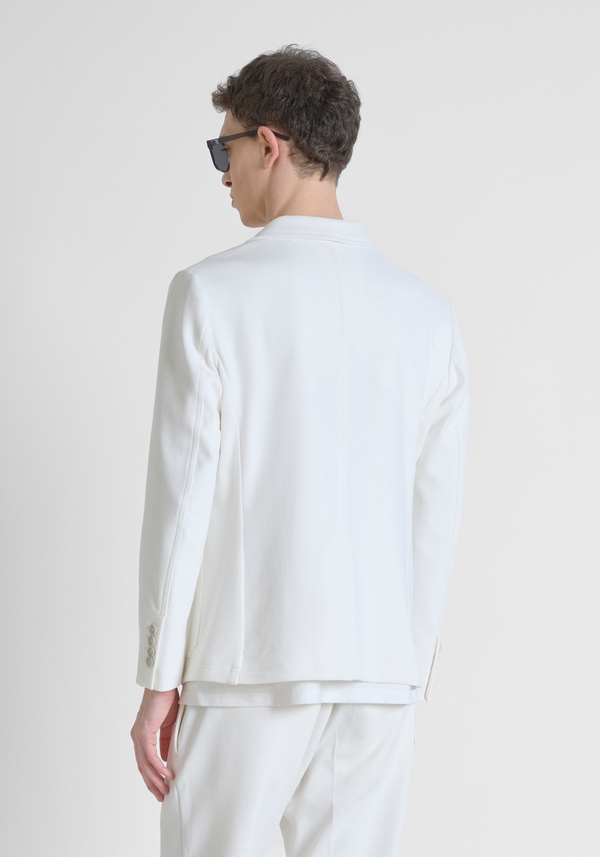 "ANOUK" SLIM-FIT JACKET IN STRETCH COTTON TWILL WITH TWO-BUTTON CLOSURE - Antony Morato Online Shop