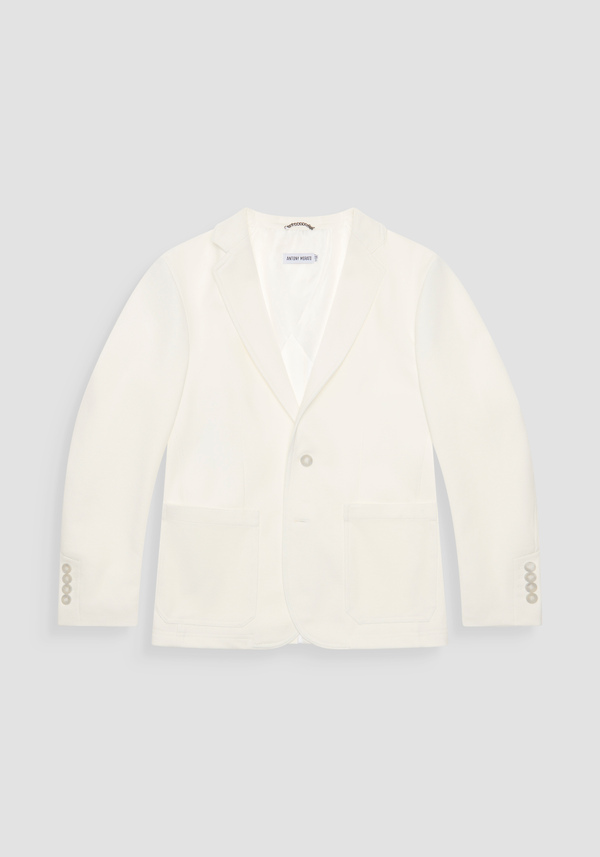 "ANOUK" SLIM-FIT JACKET IN STRETCH COTTON TWILL WITH TWO-BUTTON CLOSURE - Antony Morato Online Shop