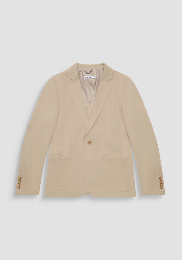 "ANOUK" SLIM-FIT JACKET IN STRETCH COTTON TWILL WITH TWO-BUTTON CLOSURE - Antony Morato Online Shop