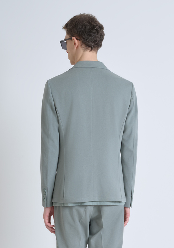 "ANOUK" SLIM-FIT JACKET IN STRETCH COTTON TWILL WITH TWO-BUTTON CLOSURE - Antony Morato Online Shop