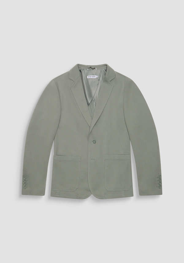 "ANOUK" SLIM-FIT JACKET IN STRETCH COTTON TWILL WITH TWO-BUTTON CLOSURE - Antony Morato Online Shop