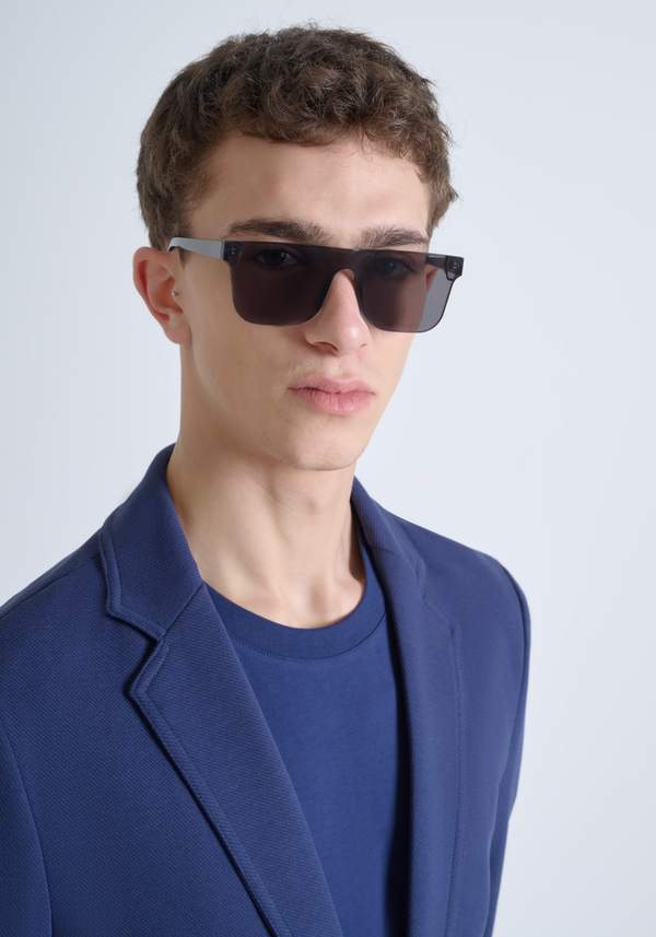 "ANOUK" SLIM-FIT JACKET IN STRETCH COTTON TWILL WITH TWO-BUTTON CLOSURE - Antony Morato Online Shop