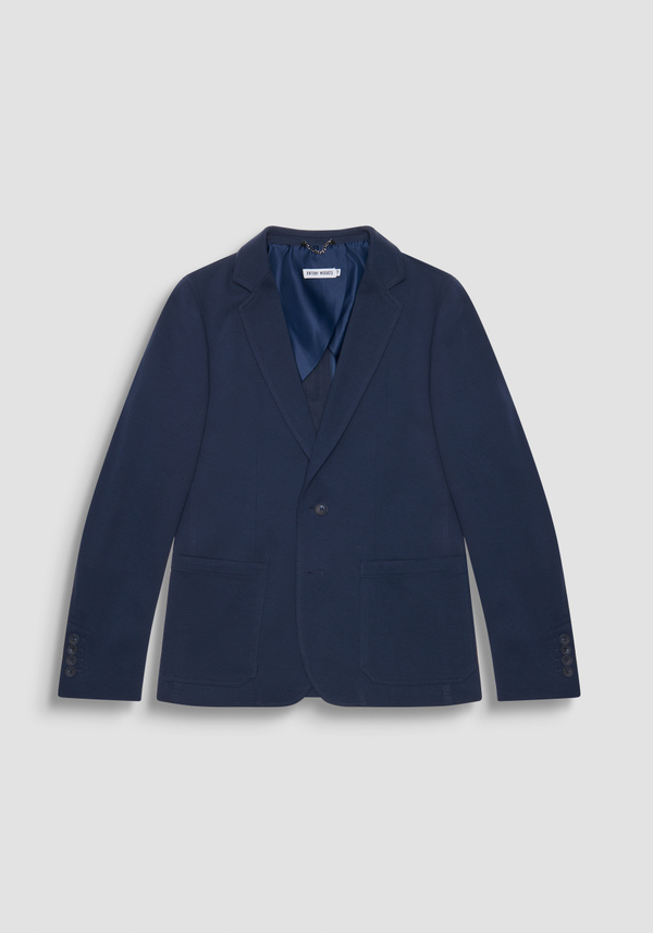 "ANOUK" SLIM-FIT JACKET IN STRETCH COTTON TWILL WITH TWO-BUTTON CLOSURE - Antony Morato Online Shop