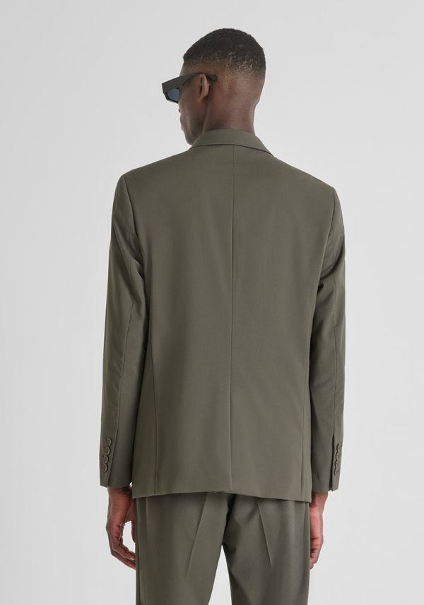 DOUBLE-BREASTED REGULAR FIT "ALAN" JACKET IN STRETCH VISCOSE - Antony Morato Online Shop