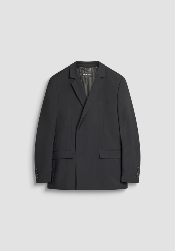 DOUBLE-BREASTED REGULAR FIT "ALAN" JACKET IN STRETCH VISCOSE - Antony Morato Online Shop