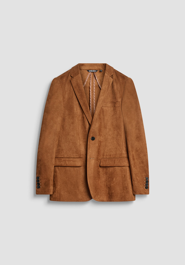 SLIM FIT "AMIRA" JACKET IN SUEDE-EFFECT FABRIC - Antony Morato Online Shop