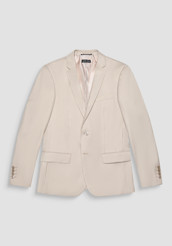 GIACCA "BONNIE" SLIM FIT IN MISTO VISCOSA BEIGE - Antony Morato Online Shop