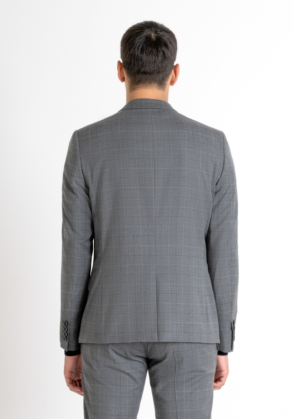 SLIM FIT PRINCE OF WALES CHECK "BONNIE" JACKET IN VISCOSE-BLEND FABRIC - Antony Morato Online Shop