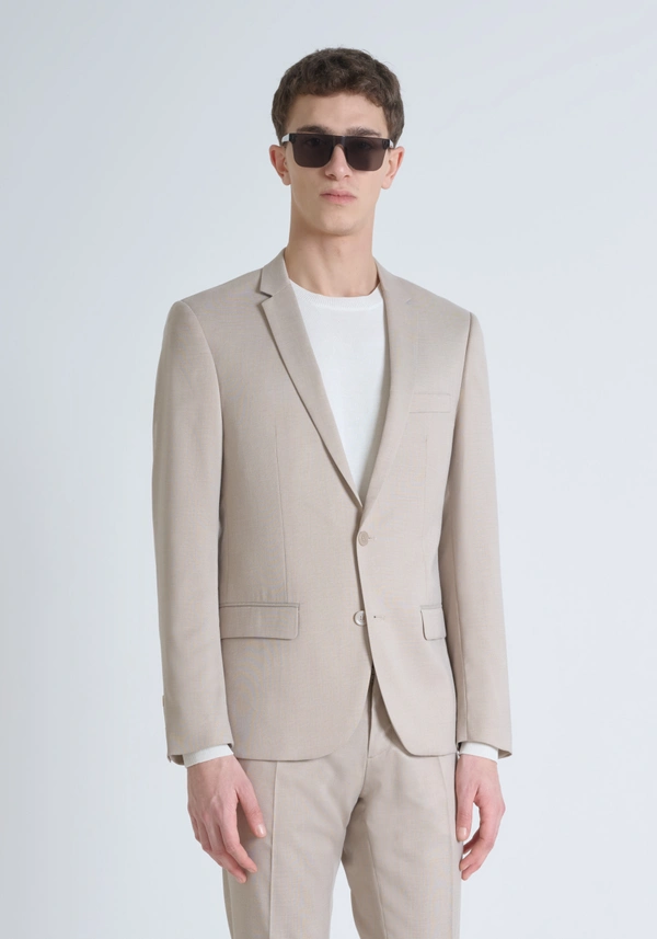 "BONNIE" SLIM FIT JACKET IN STRETCH FABRIC - Antony Morato Online Shop