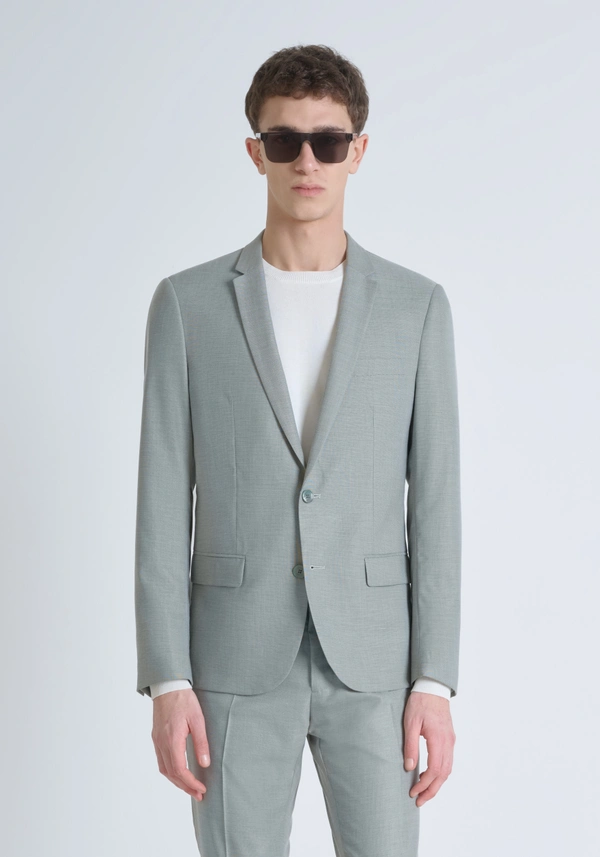 "BONNIE" SLIM FIT JACKET IN STRETCH FABRIC - Antony Morato Online Shop