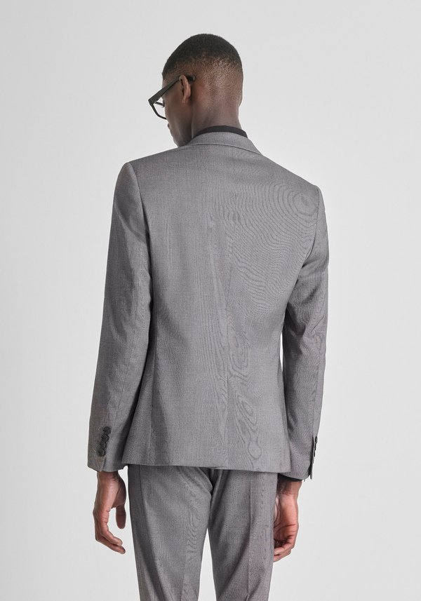 SLIM FIT "BONNIE" JACKET IN STRETCH VISCOSE WITH MICRO PATTERN - Antony Morato Online Shop