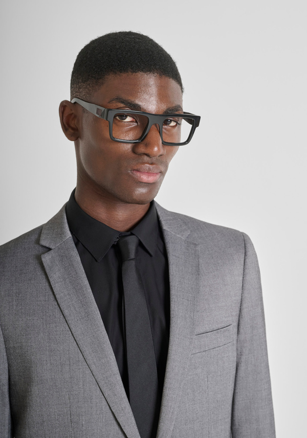 SLIM FIT "BONNIE" JACKET IN STRETCH VISCOSE WITH MICRO PATTERN - Antony Morato Online Shop