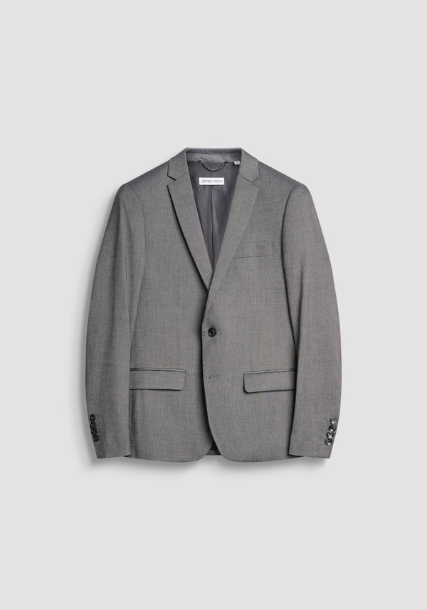 SLIM FIT "BONNIE" JACKET IN STRETCH VISCOSE WITH MICRO PATTERN - Antony Morato Online Shop