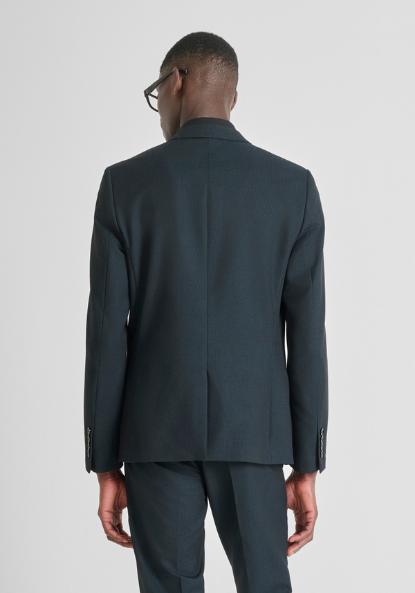 SLIM FIT "BONNIE" JACKET IN STRETCH VISCOSE WITH MICRO PATTERN - Antony Morato Online Shop