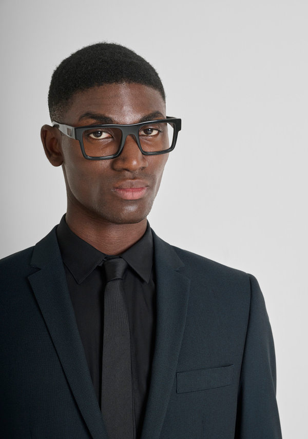 SLIM FIT "BONNIE" JACKET IN STRETCH VISCOSE WITH MICRO PATTERN - Antony Morato Online Shop