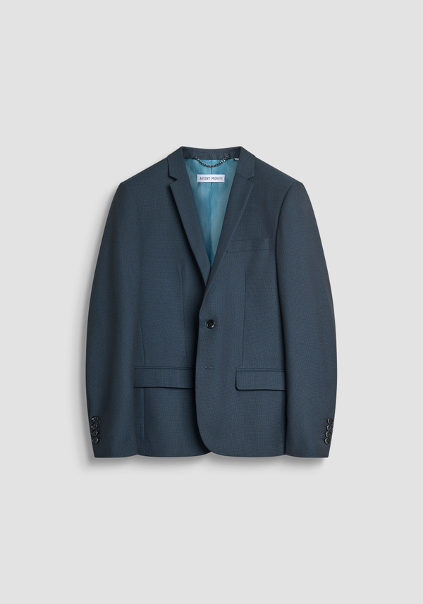 SLIM FIT "BONNIE" JACKET IN STRETCH VISCOSE WITH MICRO PATTERN - Antony Morato Online Shop