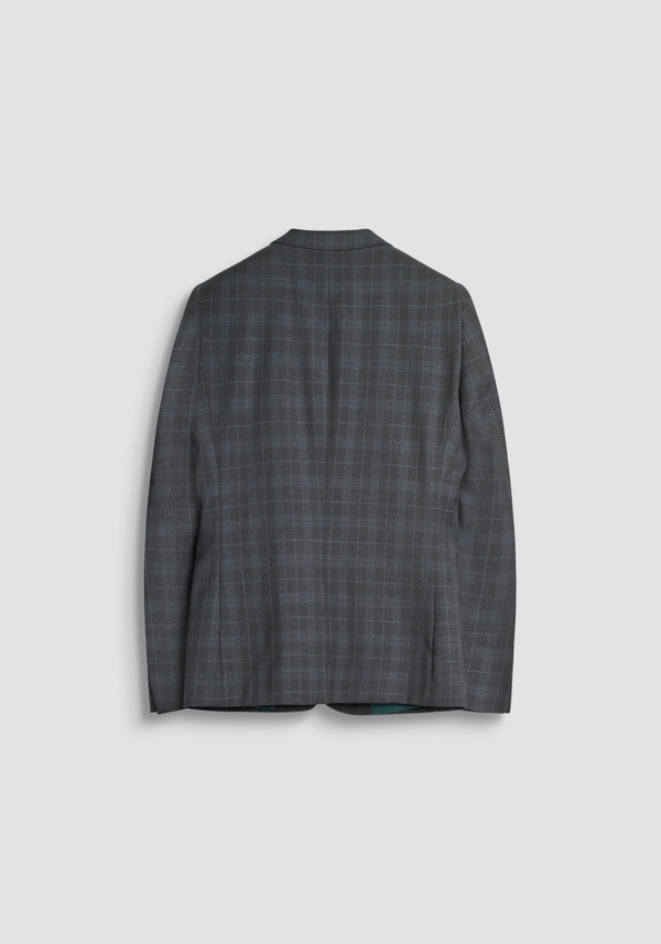 "BONNIE" SLIM FIT JACKET IN STRETCH VISCOSE WITH CHECK PATTERN - Antony Morato Online Shop