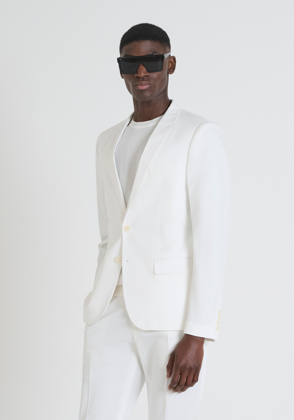 "BONNIE" STRETCH TWILL SLIM FIT JACKET - Antony Morato Online Shop