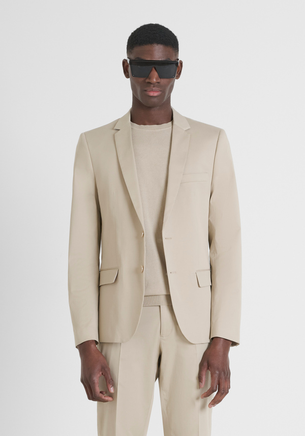 "BONNIE" STRETCH TWILL SLIM FIT JACKET - Antony Morato Online Shop