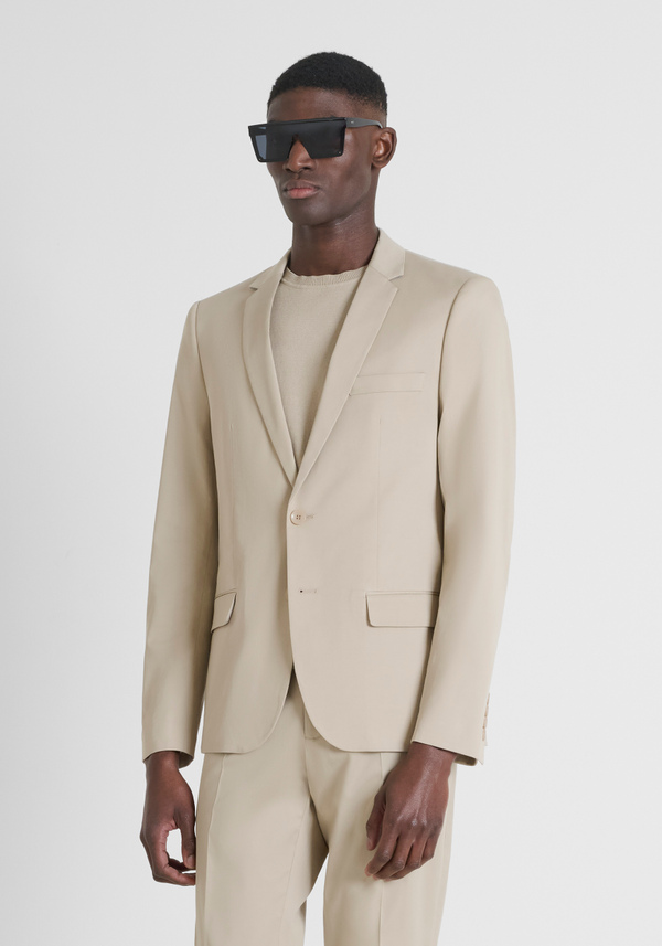 "BONNIE" STRETCH TWILL SLIM FIT JACKET - Antony Morato Online Shop