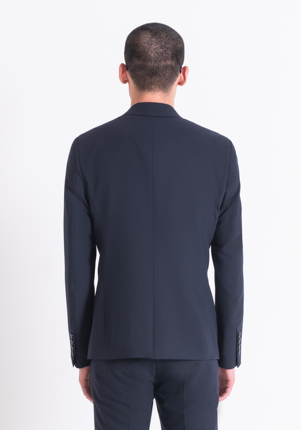 SLIM FIT "KATE" JACKET IN VISCOSE BLEND FABRIC WITH DOUBLE-BREASTED DETAILS - Antony Morato Online Shop