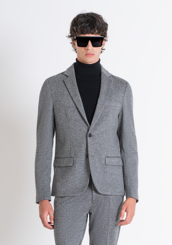 GIACCA "ASHE" SUPER SLIM FIT GRIGIA IN MORBIDA VISCOSA ELASTICA - Antony Morato Online Shop
