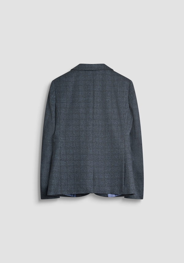 SUPER SLIM FIT JACKET "ASHE" IN VISCOSE BLEND STRETCH CLASSIC PATTERN - Antony Morato Online Shop