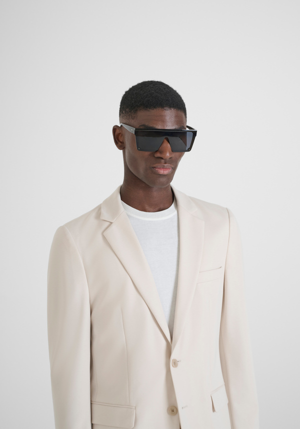 "ASHE" SUPER SLIM FIT JACKET IN STRETCH VISCOSE BLEND FABRIC - Antony Morato Online Shop