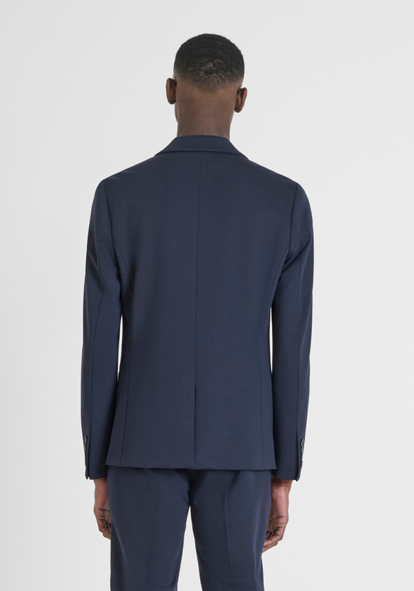 "ASHE" SUPER SLIM FIT JACKET IN STRETCH VISCOSE BLEND FABRIC - Antony Morato Online Shop