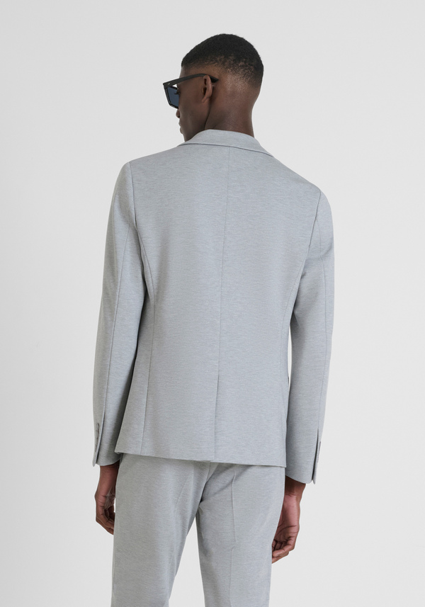 "ASHE" SUPER SLIM FIT JACKET IN STRETCH VISCOSE BLEND FABRIC - Antony Morato Online Shop