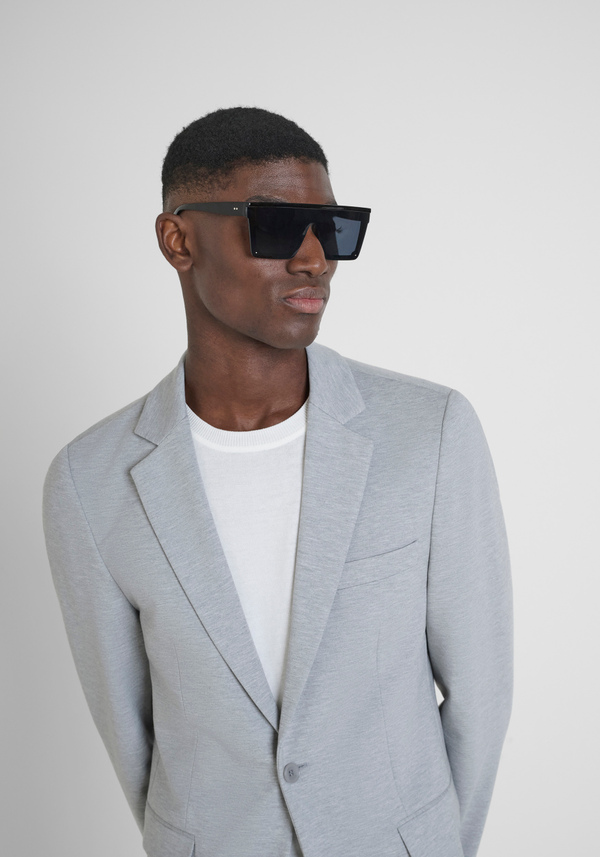 "ASHE" SUPER SLIM FIT JACKET IN STRETCH VISCOSE BLEND FABRIC - Antony Morato Online Shop