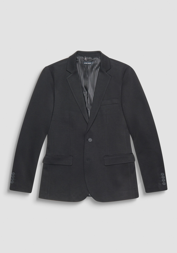 VESTE « ASHE » SUPER SLIM FIT NOIRE EN VISCOSE MÉLANGÉE - Antony Morato Online Shop