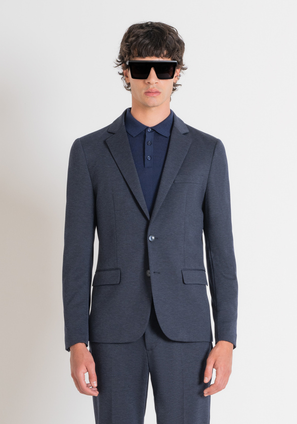 GIACCA SUPER SLIM FIT "ASHE" IN TESSUTO MISTO VISCOSA STRETCH MÉLANGE - Antony Morato Online Shop