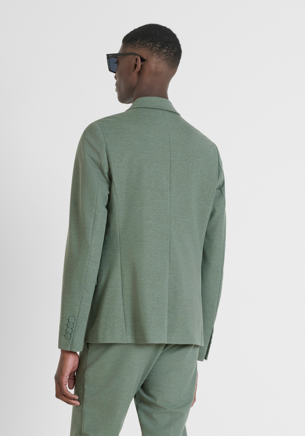 "ASHE" SUPER SLIM FIT JACKET IN STRETCH VISCOSE BLEND FABRIC - Antony Morato Online Shop