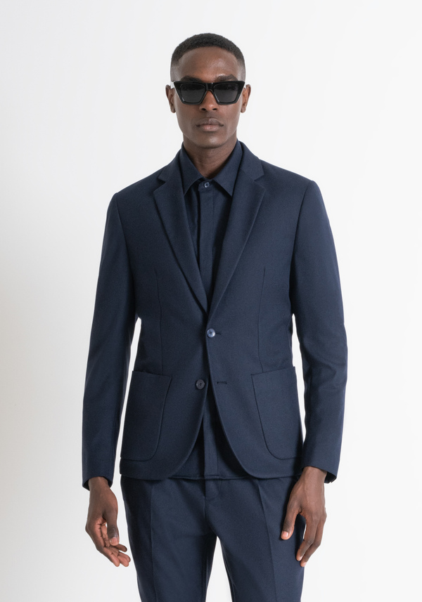 GIACCA "KIM" SLIM FIT IN MISTO VISCOSA ELASTICA BLU - Antony Morato Online Shop