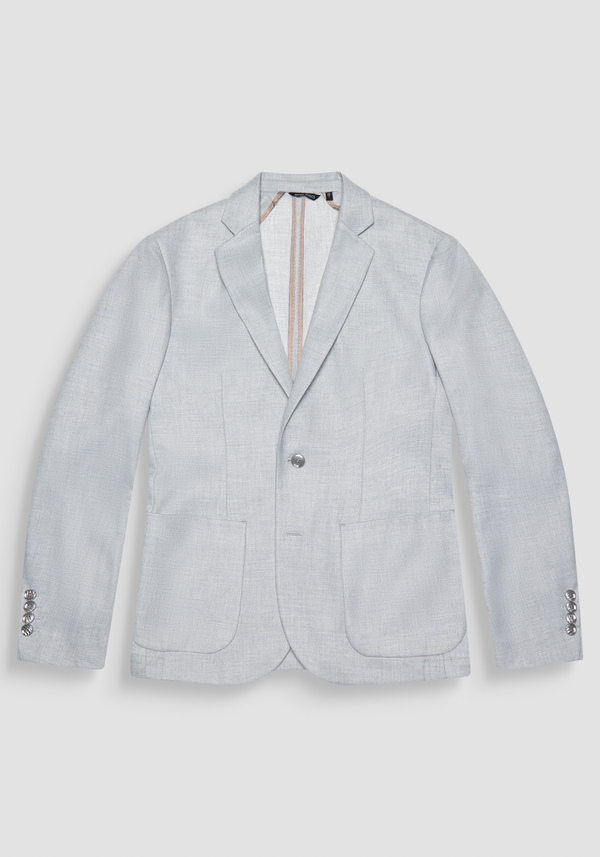 JACKE „KIM“ SLIM FIT AUS GRAU MELIERTEM STRETCH-VISKOSE-MISCHGEWEBE - Antony Morato Online Shop