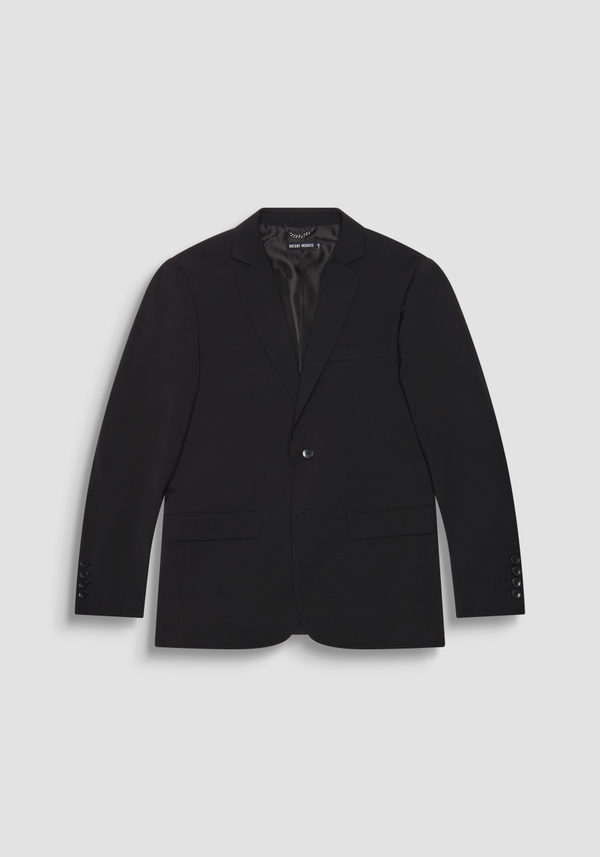 "CORA" REGULAR STRAIGHT FIT SINGLE-BREASTED JACKET IN STRETCH VISCOSE BLEND - Antony Morato Online Shop