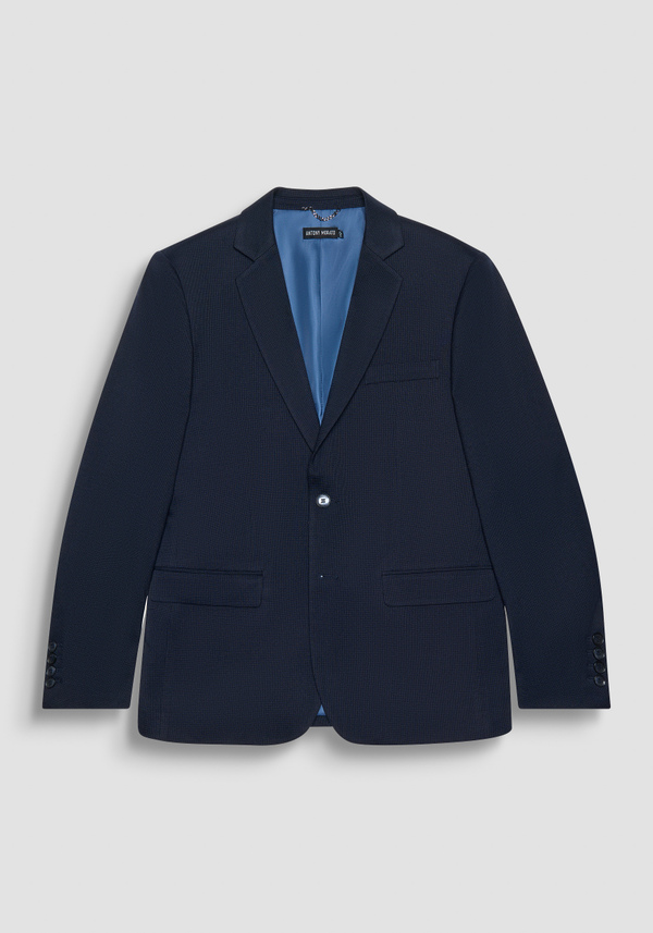 VESTE « CORA » REGULAR FIT EN VISCOSE ÉLASTIQUE AVEC MICRO-MOTIF - Antony Morato Online Shop