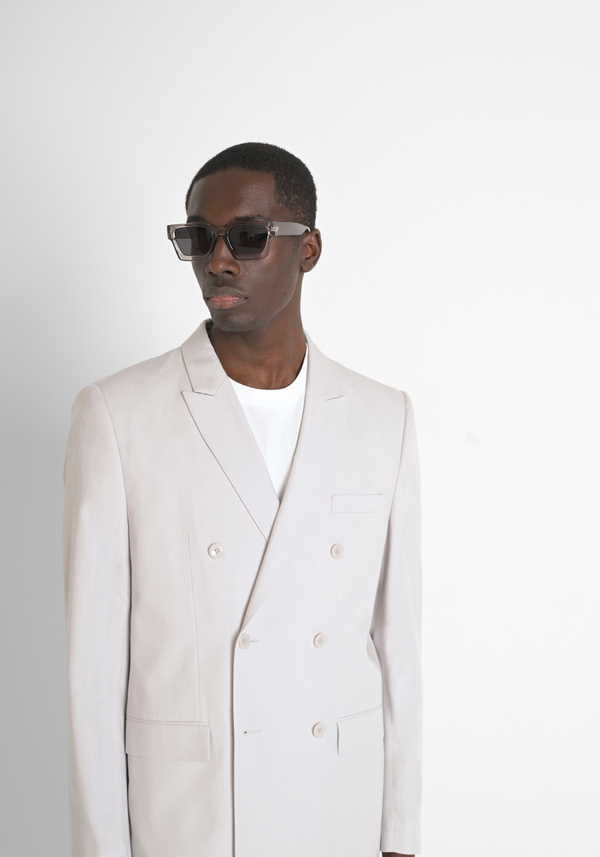 "ROGER" REGULAR FIT JACKET IN LYOCELL AND COTTON BLEND FABRIC - Antony Morato Online Shop