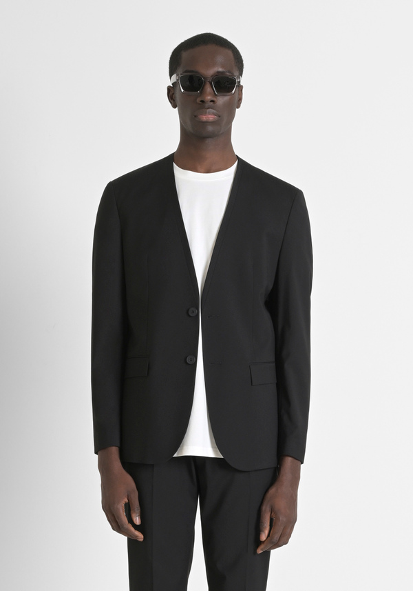 "ELLIE" REGULAR FIT JACKET IN VISCOSE BLEND FABRIC - Antony Morato Online Shop