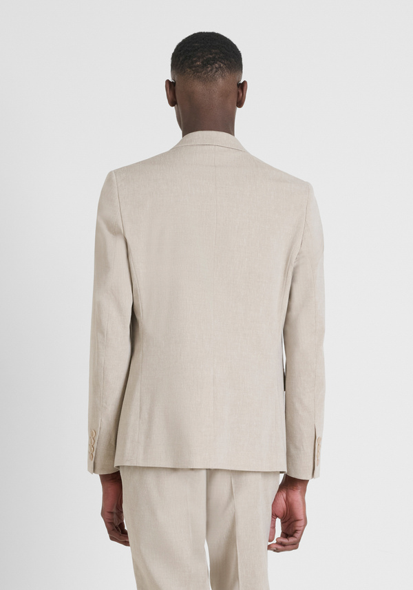 JACKET REGULAR FIT "LUIS" IN STRETCH LINEN BLEND - Antony Morato Online Shop