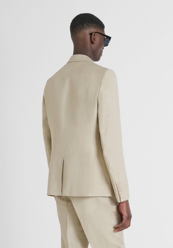 VESTE REGULAR FIT « LUIS » LIN VISCOSE BLEND - Antony Morato Online Shop