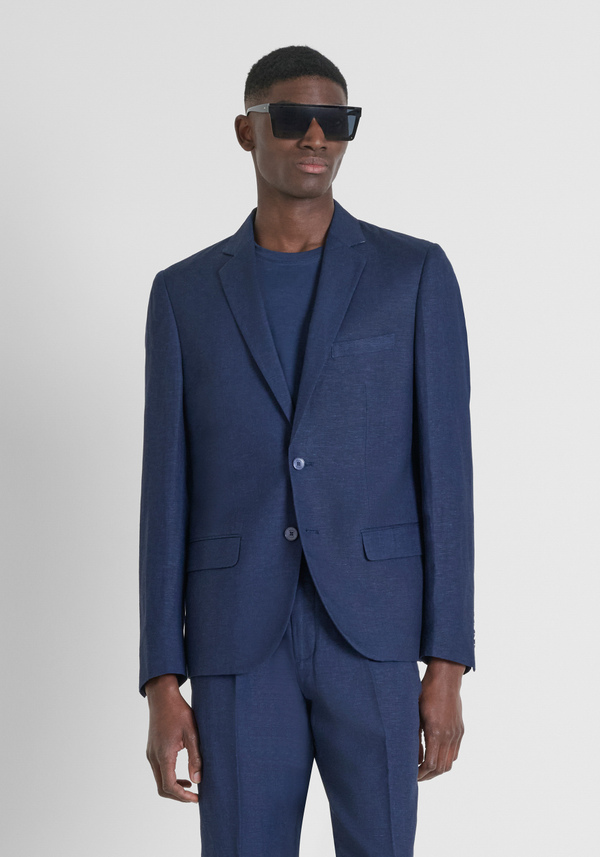 CHAQUETA REGULAR FIT «LUIS» EN MEZCLA DE LINO Y VISCOSA - Antony Morato Online Shop