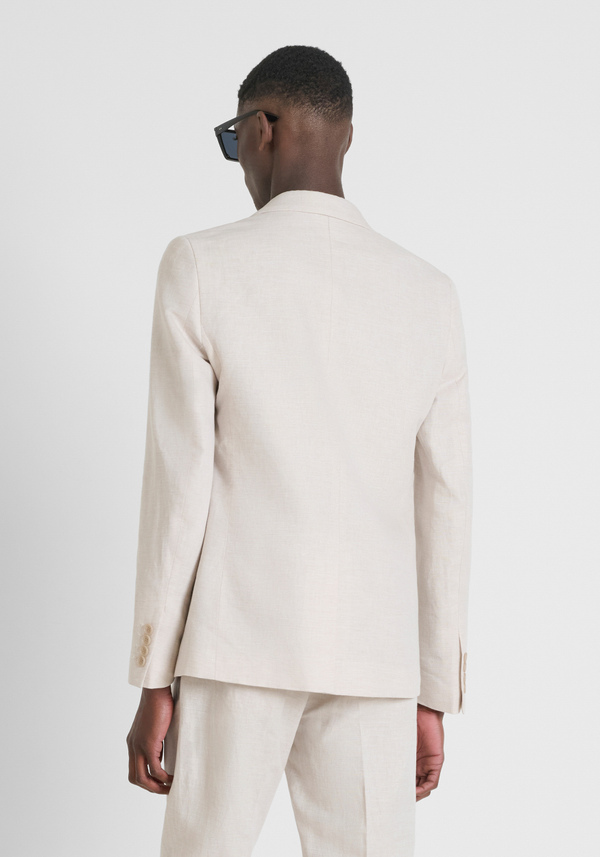 JACKET REGULAR FIT "LUIS" IN COTTON LINEN BLEND - Antony Morato Online Shop