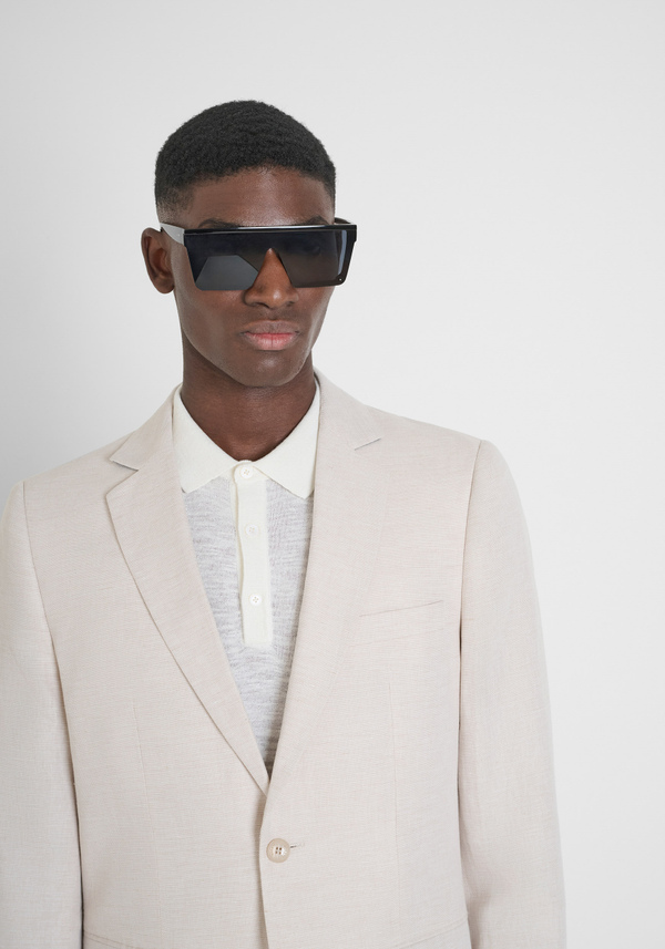 JACKET REGULAR FIT "LUIS" IN COTTON LINEN BLEND - Antony Morato Online Shop