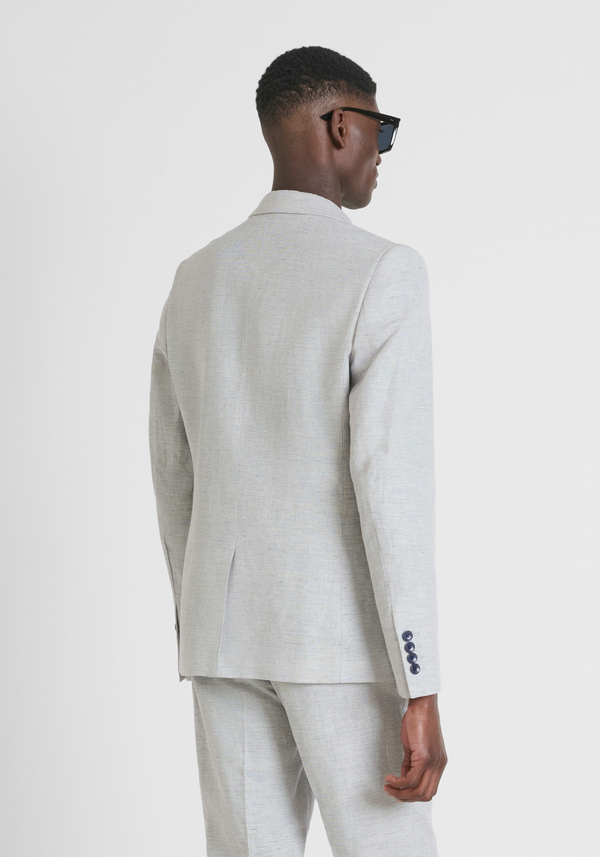 JACKET REGULAR FIT "LUIS" IN COTTON LINEN BLEND - Antony Morato Online Shop