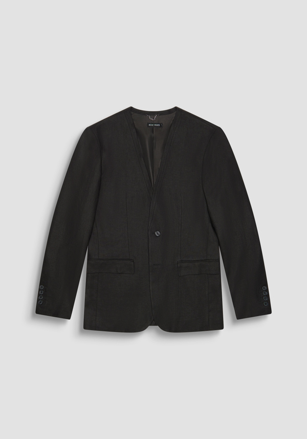 JACKET REGULAR FIT "ELLIE" IN TWILL LINEN VISCOSE BLEND - Antony Morato Online Shop