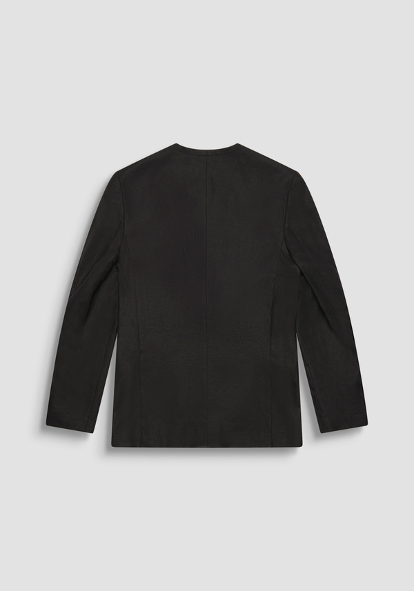 JACKET REGULAR FIT "ELLIE" IN TWILL LINEN VISCOSE BLEND - Antony Morato Online Shop
