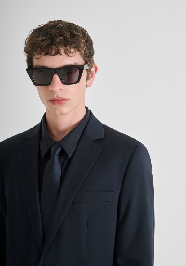 "LUIS" REGULAR FIT JACKET IN STRETCH VISCOSE BLEND - Antony Morato Online Shop
