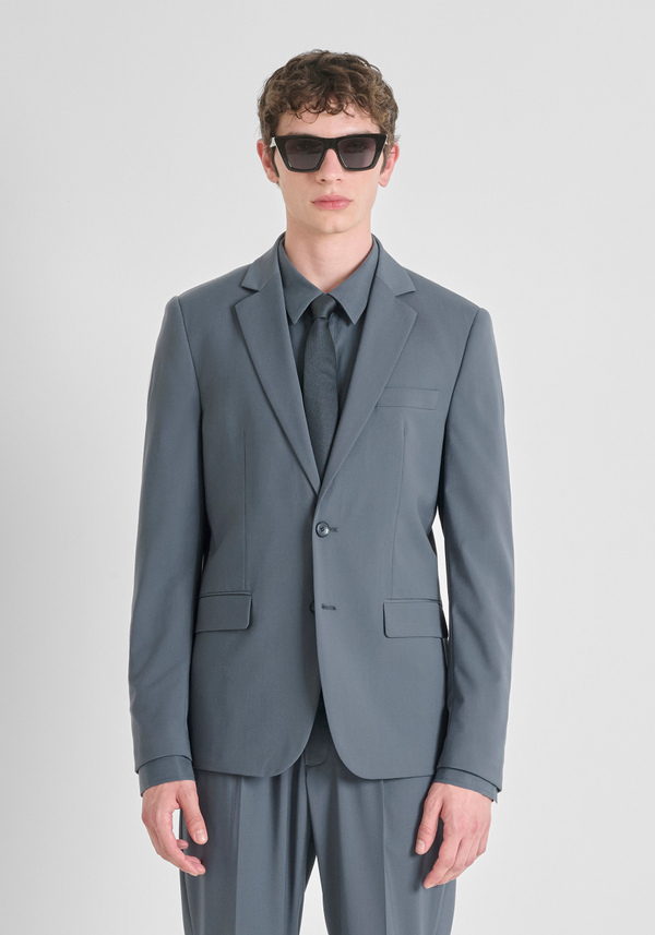 "LUIS" REGULAR FIT JACKET IN STRETCH VISCOSE BLEND - Antony Morato Online Shop